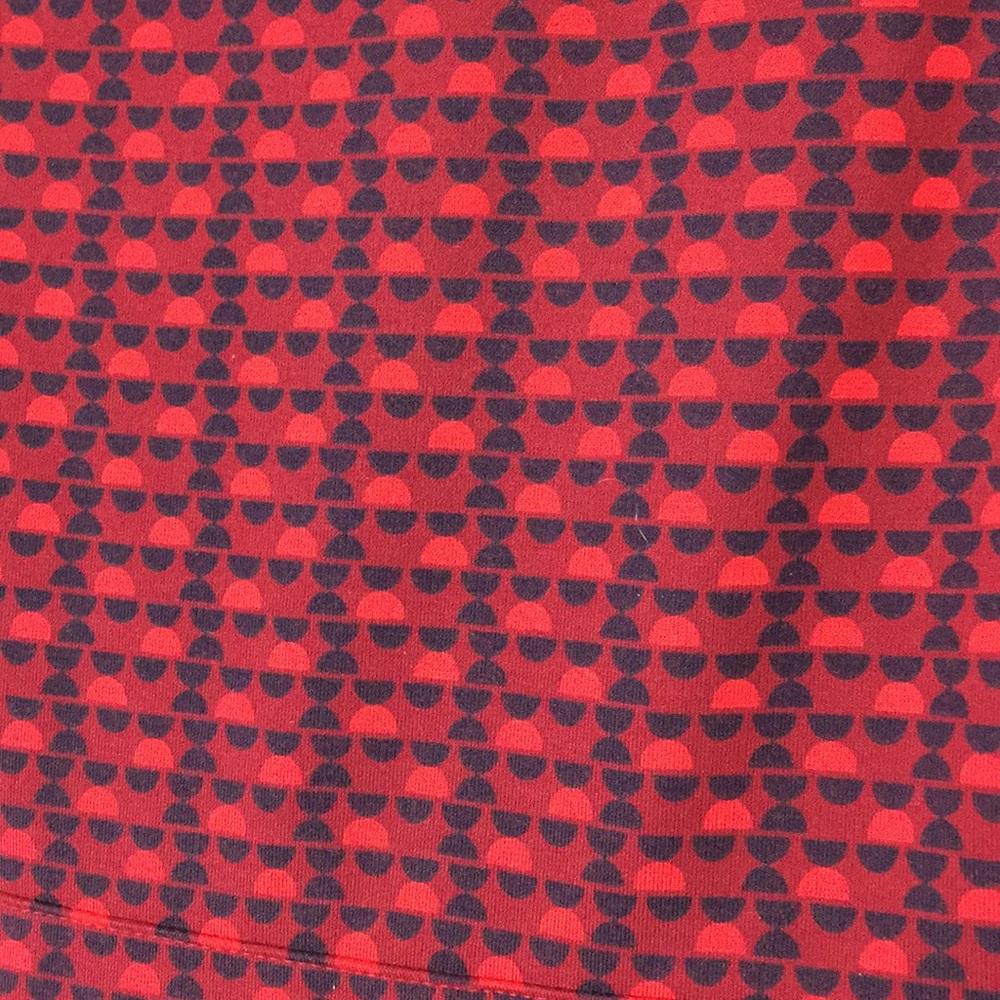 Red patterned Land’s End dress M 10-12 - Picture 3 of 5